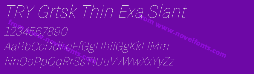 TRY Grtsk Thin Exa SlantPreview