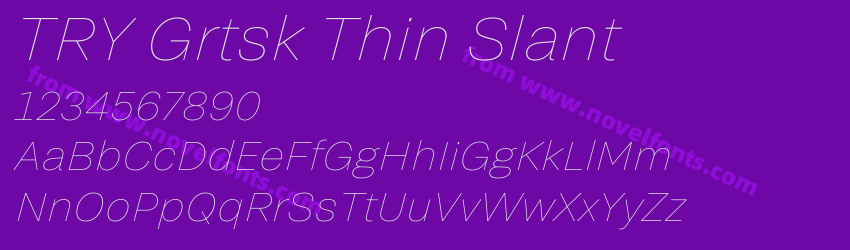TRY Grtsk Thin SlantPreview TRY Grtsk Thin SlantPreview
