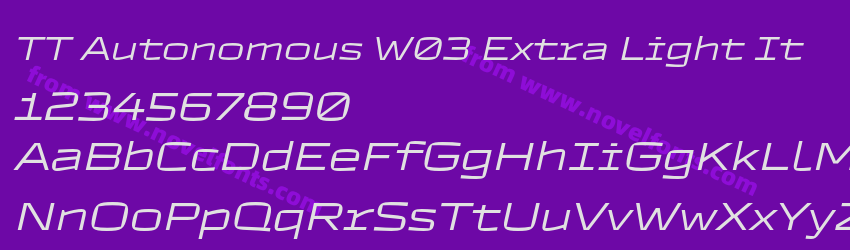 TT Autonomous W03 Extra Light ItPreview TT Autonomous W03 Extra Light ItPreview