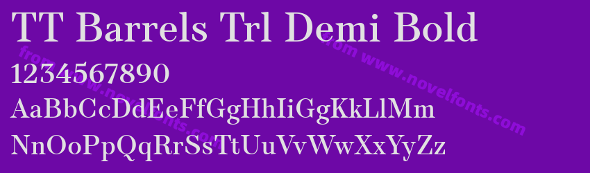 TT Barrels Trl Demi BoldPreview TT Barrels Trl Demi BoldPreview