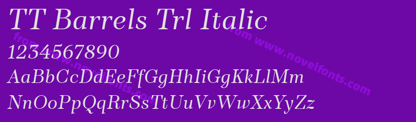 TT Barrels Trl ItalicPreview TT Barrels Trl ItalicPreview