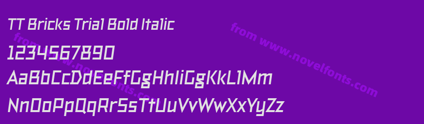 TT Bricks Trial Bold ItalicPreview TT Bricks Trial Bold ItalicPreview