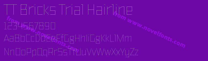 TT Bricks Trial HairlinePreview TT Bricks Trial HairlinePreview