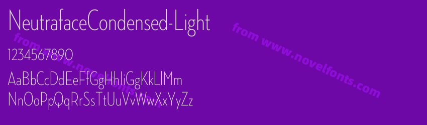 Neutraface Condensed LightPreview