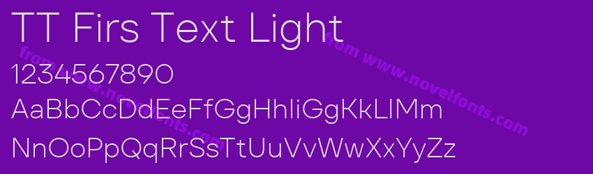 TT Firs Text LightPreview TT Firs Text LightPreview