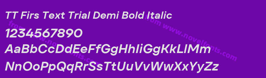 TT Firs Text Trial Demi Bold ItalicPreview TT Firs Text Trial Demi Bold ItalicPreview