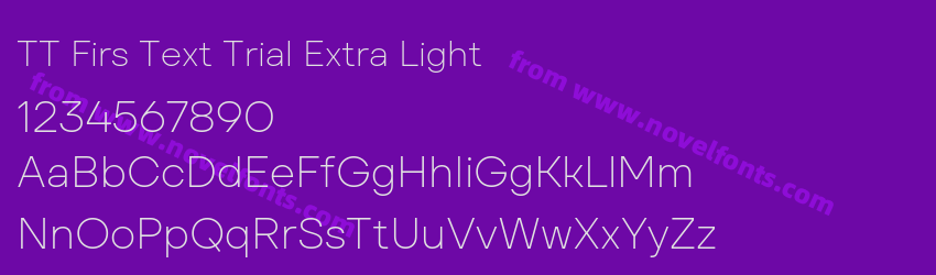 TT Firs Text Trial Extra LightPreview TT Firs Text Trial Extra LightPreview