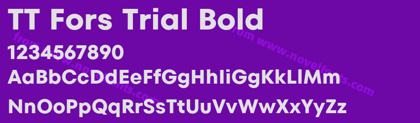 TT Fors Trial BoldPreview TT Fors Trial BoldPreview