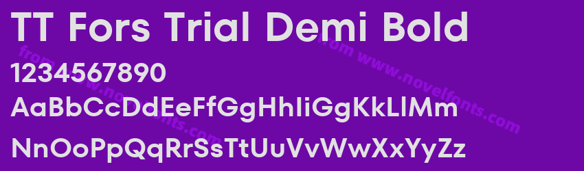 TT Fors Trial Demi BoldPreview TT Fors Trial Demi BoldPreview