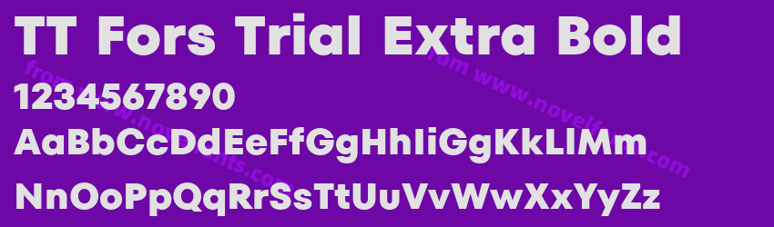 TT Fors Trial Extra BoldPreview TT Fors Trial Extra BoldPreview