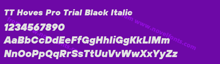 TT Hoves Pro Trial Black ItalicPreview TT Hoves Pro Trial Black ItalicPreview