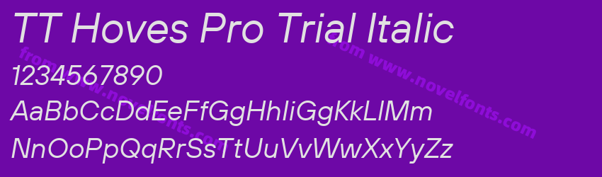 TT Hoves Pro Trial ItalicPreview TT Hoves Pro Trial ItalicPreview