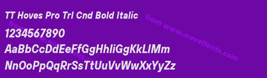 TT Hoves Pro Trl Cnd Bold ItalicPreview TT Hoves Pro Trl Cnd Bold ItalicPreview