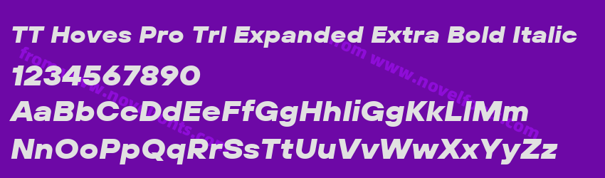 TT Hoves Pro Trl Expanded Extra Bold ItalicPreview TT Hoves Pro Trl Expanded Extra Bold ItalicPreview