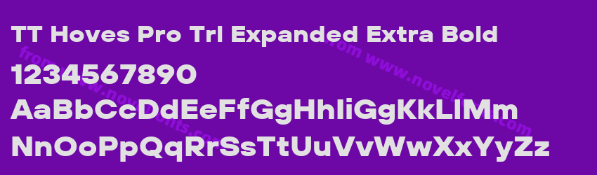 TT Hoves Pro Trl Expanded Extra BoldPreview TT Hoves Pro Trl Expanded Extra BoldPreview