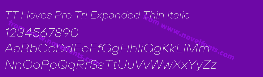 TT Hoves Pro Trl Expanded Thin ItalicPreview TT Hoves Pro Trl Expanded Thin ItalicPreview