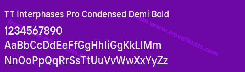 TT Interphases Pro Condensed Demi BoldPreview TT Interphases Pro Condensed Demi BoldPreview