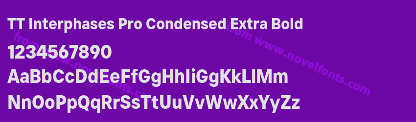 TT Interphases Pro Condensed Extra BoldPreview TT Interphases Pro Condensed Extra BoldPreview