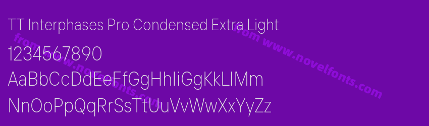 TT Interphases Pro Condensed Extra LightPreview TT Interphases Pro Condensed Extra LightPreview