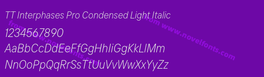 TT Interphases Pro Condensed Light ItalicPreview TT Interphases Pro Condensed Light ItalicPreview