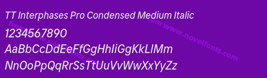 TT Interphases Pro Condensed Medium ItalicPreview TT Interphases Pro Condensed Medium ItalicPreview