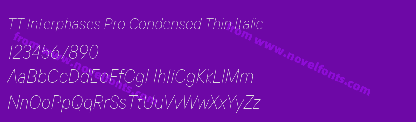 TT Interphases Pro Condensed Thin ItalicPreview TT Interphases Pro Condensed Thin ItalicPreview