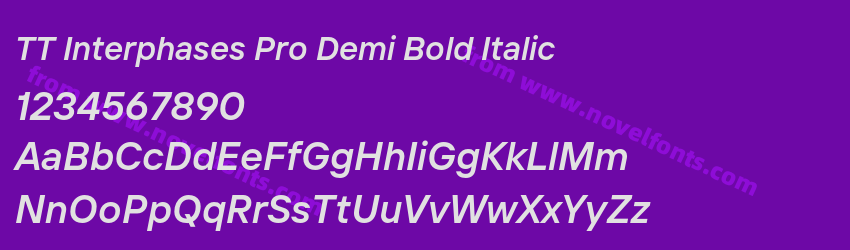 TT Interphases Pro Demi Bold ItalicPreview TT Interphases Pro Demi Bold ItalicPreview