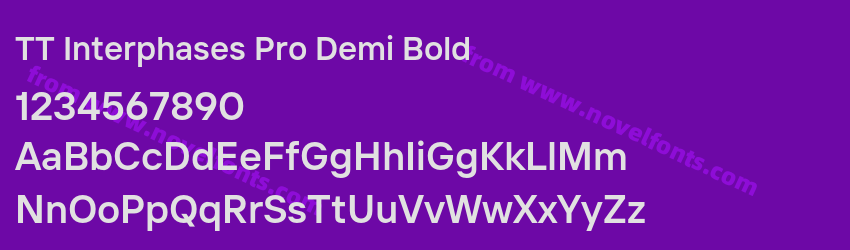 TT Interphases Pro Demi BoldPreview TT Interphases Pro Demi BoldPreview