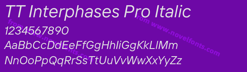 TT Interphases Pro ItalicPreview TT Interphases Pro ItalicPreview