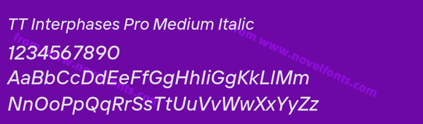 TT Interphases Pro Medium ItalicPreview TT Interphases Pro Medium ItalicPreview
