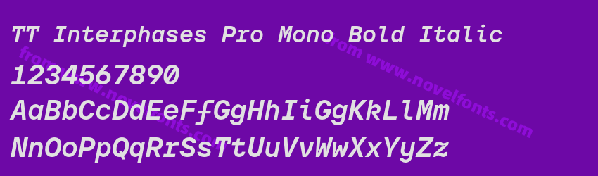 TT Interphases Pro Mono Bold ItalicPreview TT Interphases Pro Mono Bold ItalicPreview