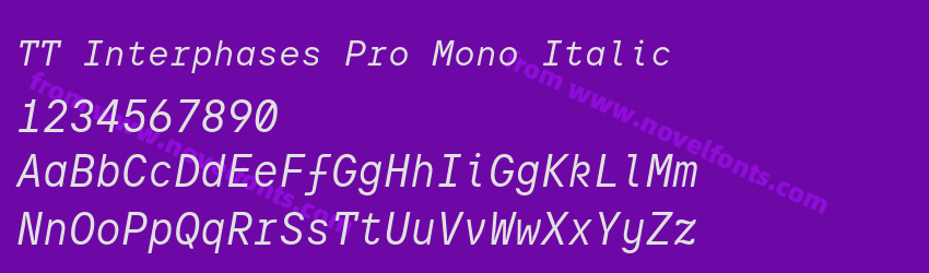 TT Interphases Pro Mono ItalicPreview TT Interphases Pro Mono ItalicPreview