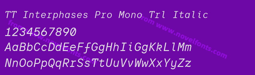 TT Interphases Pro Mono Trl ItalicPreview TT Interphases Pro Mono Trl ItalicPreview