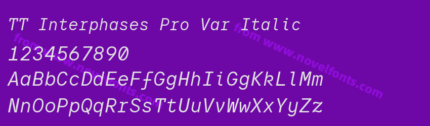 TT Interphases Pro Var ItalicPreview TT Interphases Pro Var ItalicPreview