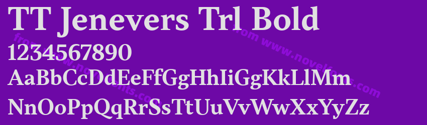 TT Jenevers Trl BoldPreview TT Jenevers Trl BoldPreview