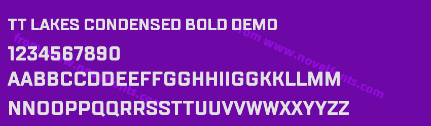 TT Lakes Condensed Bold DEMOPreview TT Lakes Condensed Bold DEMOPreview