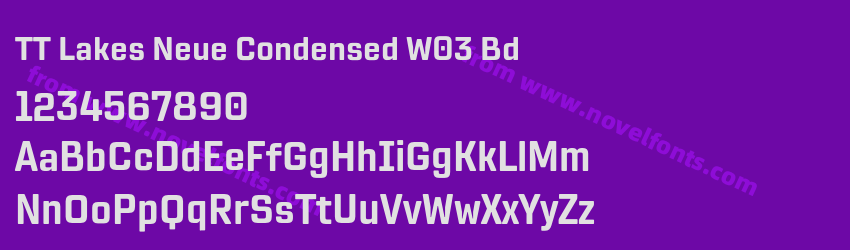 TT Lakes Neue Condensed W03 BdPreview TT Lakes Neue Condensed W03 BdPreview