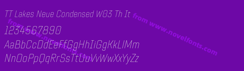 TT Lakes Neue Condensed W03 Th ItPreview TT Lakes Neue Condensed W03 Th ItPreview