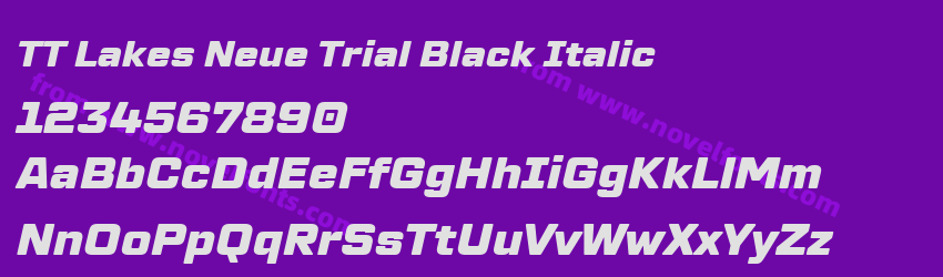 TT Lakes Neue Trial Black ItalicPreview TT Lakes Neue Trial Black ItalicPreview