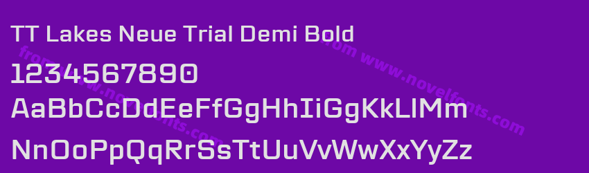 TT Lakes Neue Trial Demi BoldPreview TT Lakes Neue Trial Demi BoldPreview