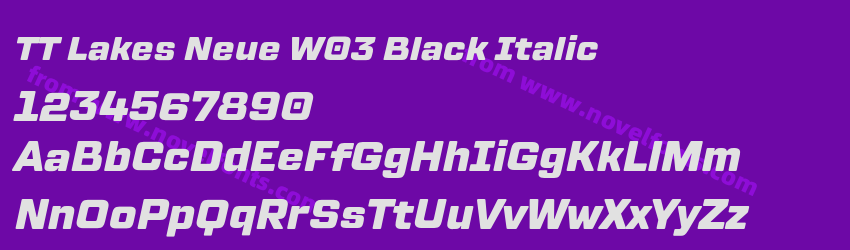 TT Lakes Neue W03 Black ItalicPreview TT Lakes Neue W03 Black ItalicPreview