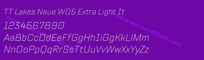 TT Lakes Neue W05 Extra Light ItPreview TT Lakes Neue W05 Extra Light ItPreview