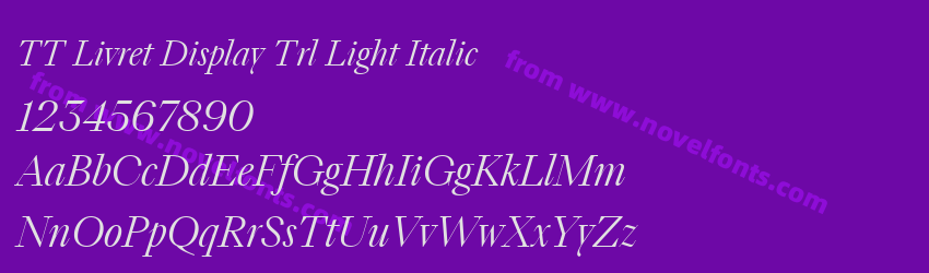 TT Livret Display Trl Light ItalicPreview TT Livret Display Trl Light ItalicPreview