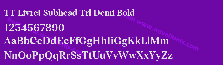 TT Livret Subhead Trl Demi BoldPreview TT Livret Subhead Trl Demi BoldPreview
