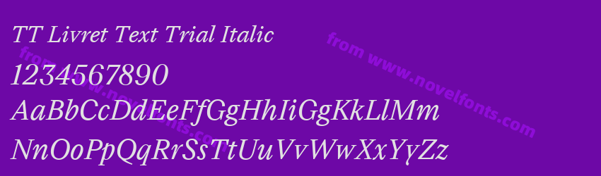 TT Livret Text Trial ItalicPreview TT Livret Text Trial ItalicPreview