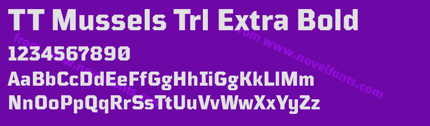 TT Mussels Trl Extra BoldPreview TT Mussels Trl Extra BoldPreview