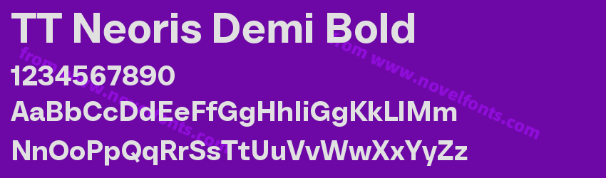 TT Neoris Demi BoldPreview TT Neoris Demi BoldPreview