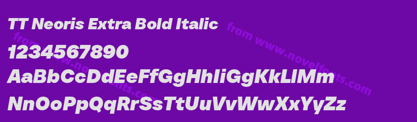 TT Neoris Extra Bold ItalicPreview TT Neoris Extra Bold ItalicPreview