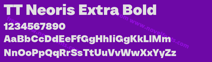 TT Neoris Extra BoldPreview TT Neoris Extra BoldPreview