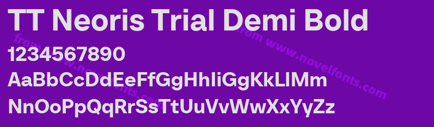 TT Neoris Trial Demi BoldPreview TT Neoris Trial Demi BoldPreview